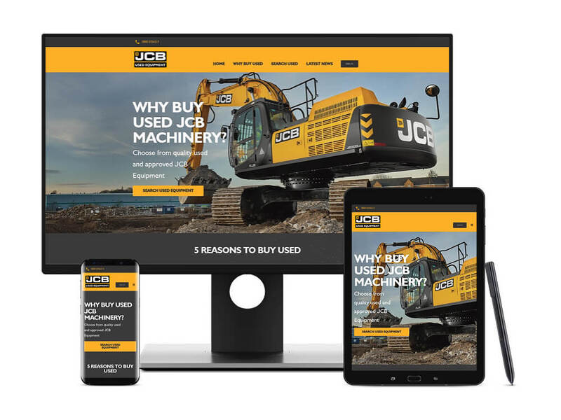 UI | Coded by AtomicMedia: JCB Used Machinery Page